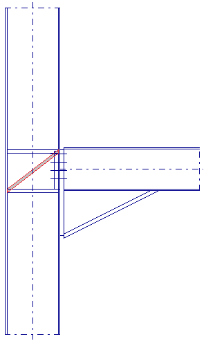 Tension plate inclined