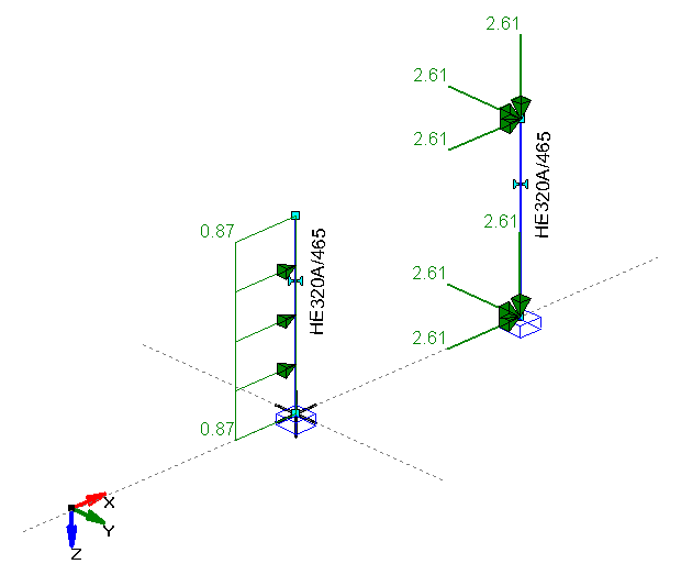 3D-Frame dynamic analysis example