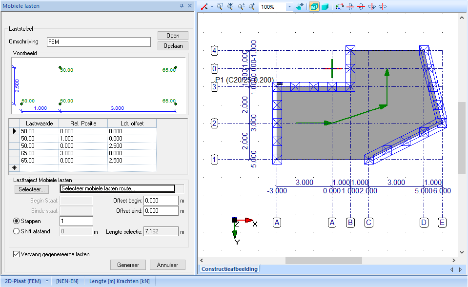 Loads Generator Step 5: Moving Loads (for FEM elements)