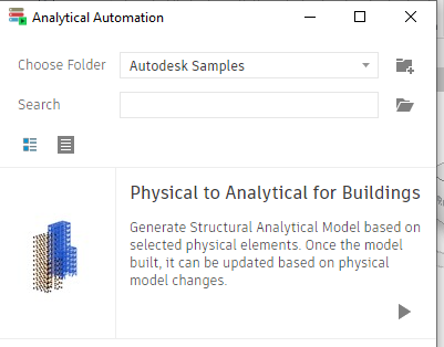 Revit analytical Automation