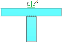 Acting external force FEd is equal to sum of shear forces on both sides of a column 