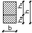 Bimaterial rectangle section