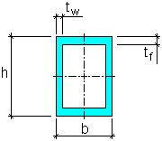 Square tube cross section