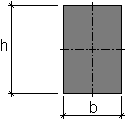Concrete rectangle cross section